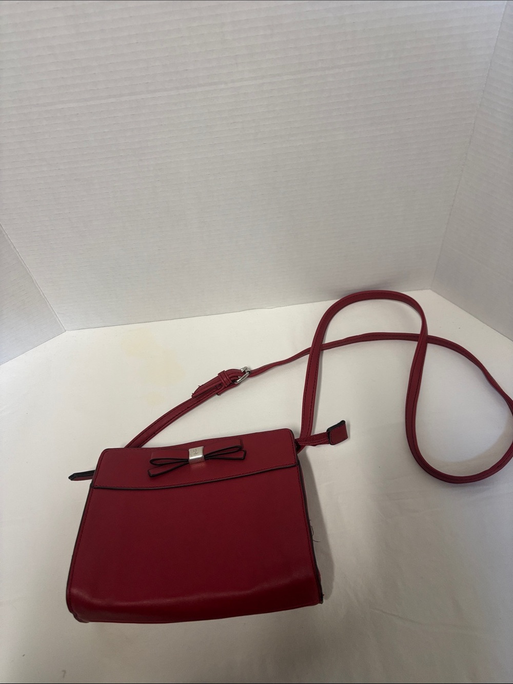 Nine West Red Crossbody with Bow Accent